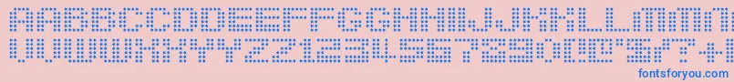 Fonte Berirg – fontes azuis em um fundo rosa