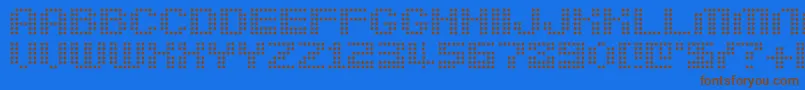 Шрифт Berirg – коричневые шрифты на синем фоне
