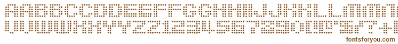 Berirg-Schriftart – Braune Schriften auf weißem Hintergrund