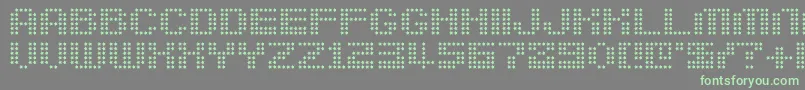 Шрифт Berirg – зелёные шрифты на сером фоне