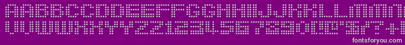 Berirg-fontti – vihreät fontit violetilla taustalla