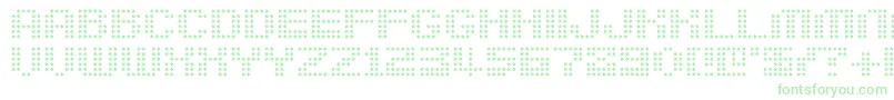 Berirg Font – Green Fonts on White Background
