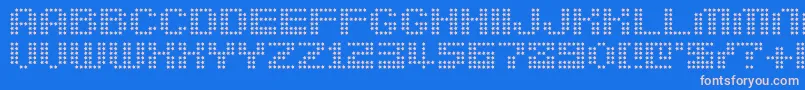 フォントBerirg – ピンクの文字、青い背景