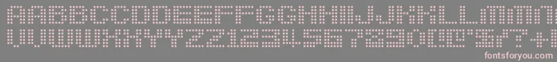 Berirg-fontti – vaaleanpunaiset fontit harmaalla taustalla