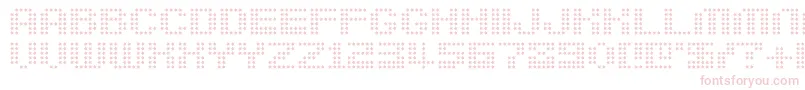 フォントBerirg – 白い背景にピンクのフォント