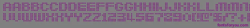 Шрифт Berirg – фиолетовые шрифты на сером фоне