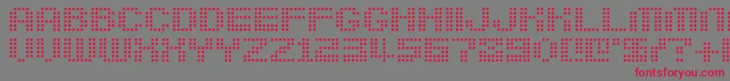 Шрифт Berirg – красные шрифты на сером фоне