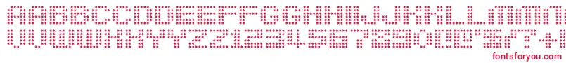 Berirg-fontti – punaiset fontit valkoisella taustalla