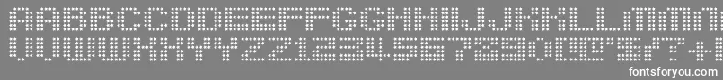 フォントBerirg – 灰色の背景に白い文字