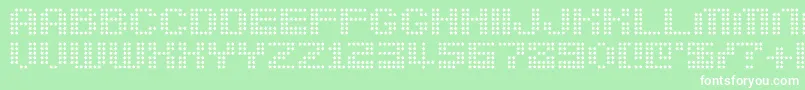 フォントBerirg – 緑の背景に白い文字