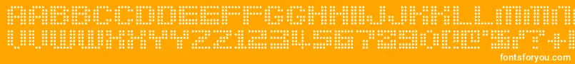 Berirg Font – White Fonts on Orange Background