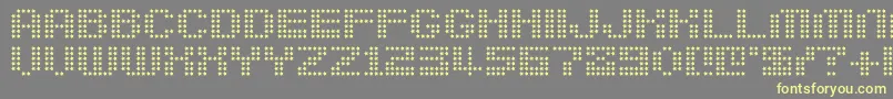 Шрифт Berirg – жёлтые шрифты на сером фоне