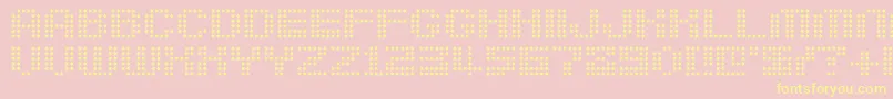 Шрифт Berirg – жёлтые шрифты на розовом фоне