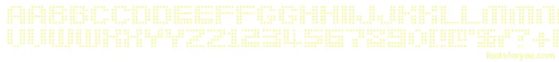 Berirg-fontti – keltaiset fontit valkoisella taustalla