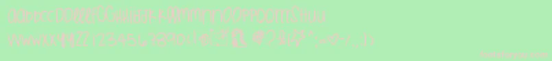 Juicywatermelons Font – Pink Fonts on Green Background