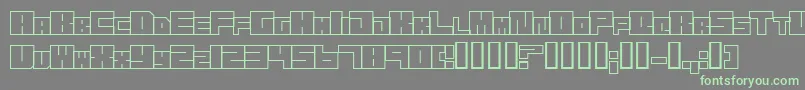 Trans ffy-fontti – vihreät fontit harmaalla taustalla