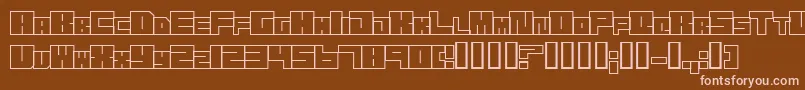 Шрифт Trans ffy – розовые шрифты на коричневом фоне