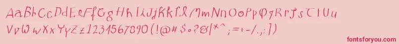 Batmania Font – Red Fonts on Pink Background
