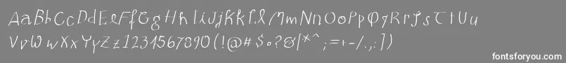 フォントBatmania – 灰色の背景に白い文字