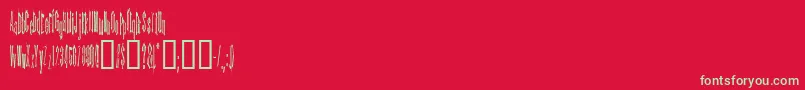 Kinda Font – Green Fonts on Red Background