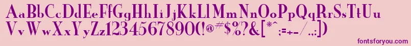 Newyorkr Font – Purple Fonts on Pink Background