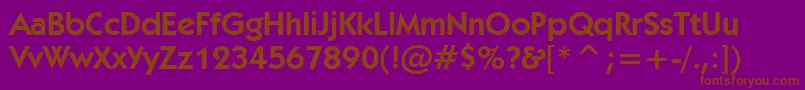 Шрифт Kabeld – коричневые шрифты на фиолетовом фоне
