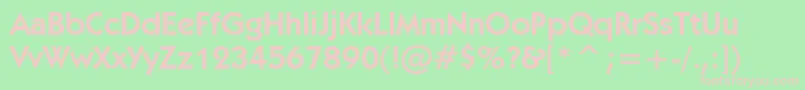 Kabeld Font – Pink Fonts on Green Background