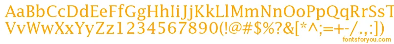 Шрифт Lucidastd – оранжевые шрифты на белом фоне