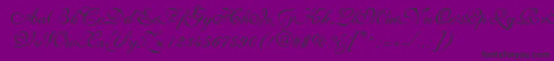 SyllingRegular-fontti – mustat fontit violetilla taustalla