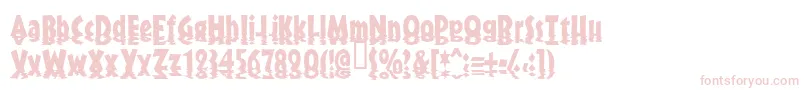 Sunset Font – Pink Fonts on White Background