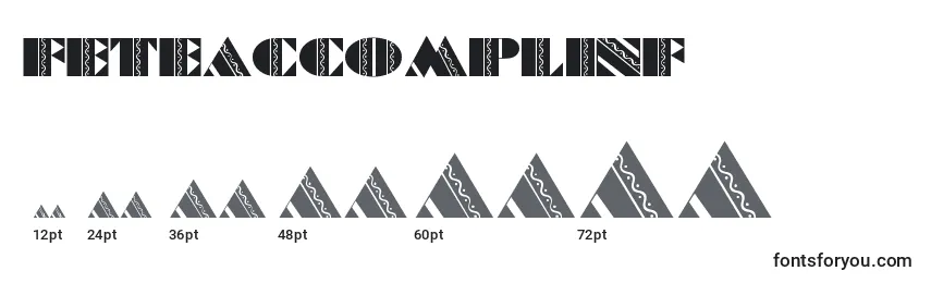Feteaccomplinf Font Sizes