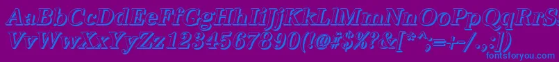 More about AntiquashCdMediumItalic Font AntiquashCdMediumItalic Font – Blue Fonts on Purple Background