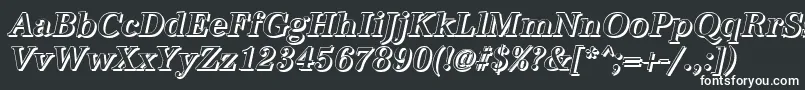 AntiquashCdMediumItalic-fontti – valkoiset fontit