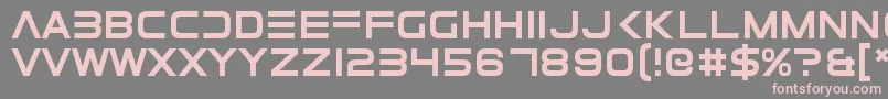 ElementalEnd Font – Pink Fonts on Gray Background