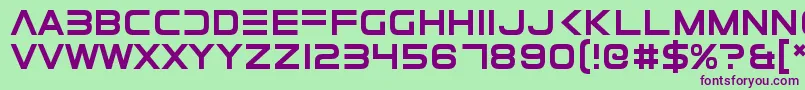 ElementalEnd Font – Purple Fonts on Green Background