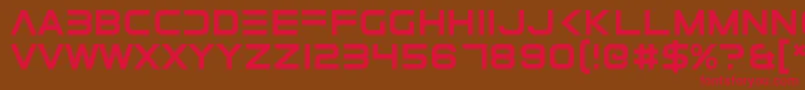 ElementalEnd Font – Red Fonts on Brown Background