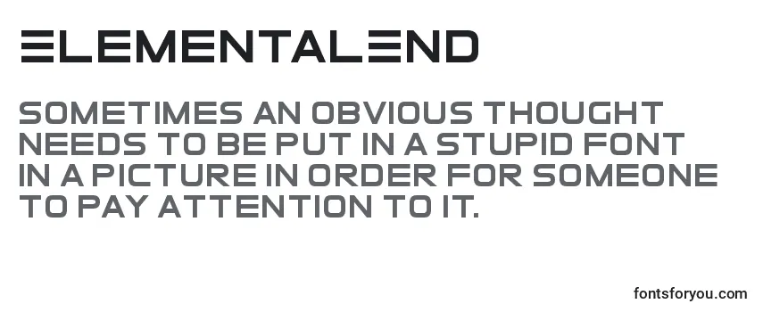 ElementalEnd Font