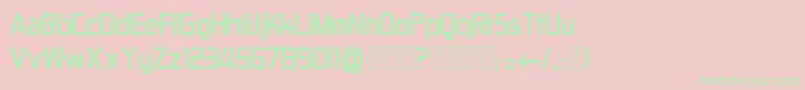 Conviction Font – Green Fonts on Pink Background