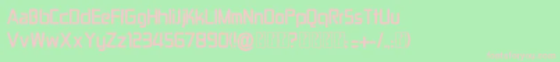 Conviction Font – Pink Fonts on Green Background