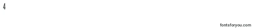 Police SilentHellOfCherylCondensed – polices chiffre 4