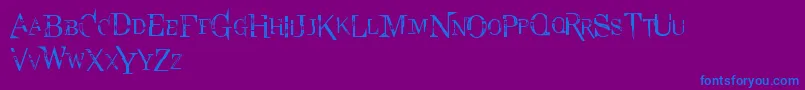 Czcionka LexingtonHighFontByAsianpride7625D2xph8r – niebieskie czcionki na fioletowym tle