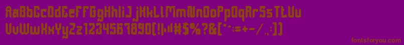 DayakShieldBold Font – Brown Fonts on Purple Background