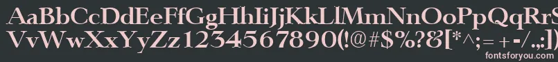 LingwoodBold Font – Pink Fonts on Black Background