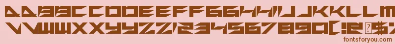 XerosRetreat Font – Brown Fonts on Pink Background