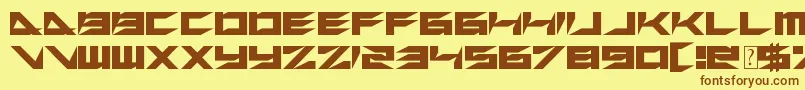 XerosRetreat Font – Brown Fonts on Yellow Background