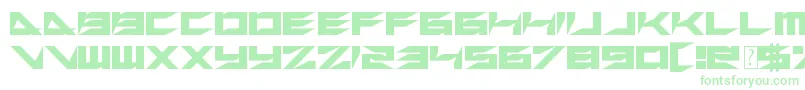 フォントXerosRetreat – 緑のフォント