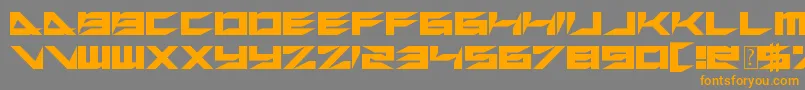 Police XerosRetreat – polices orange sur fond gris