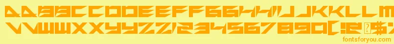 XerosRetreat Font – Orange Fonts on Yellow Background