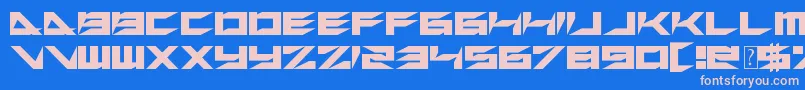 fuente XerosRetreat – Fuentes Rosadas Sobre Fondo Azul
