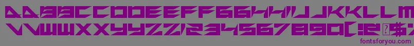 XerosRetreat-fontti – violetit fontit harmaalla taustalla
